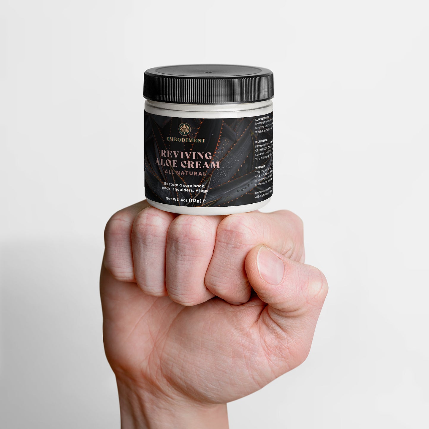 Cool Aloe Muscle Recovery Cream All Natural 