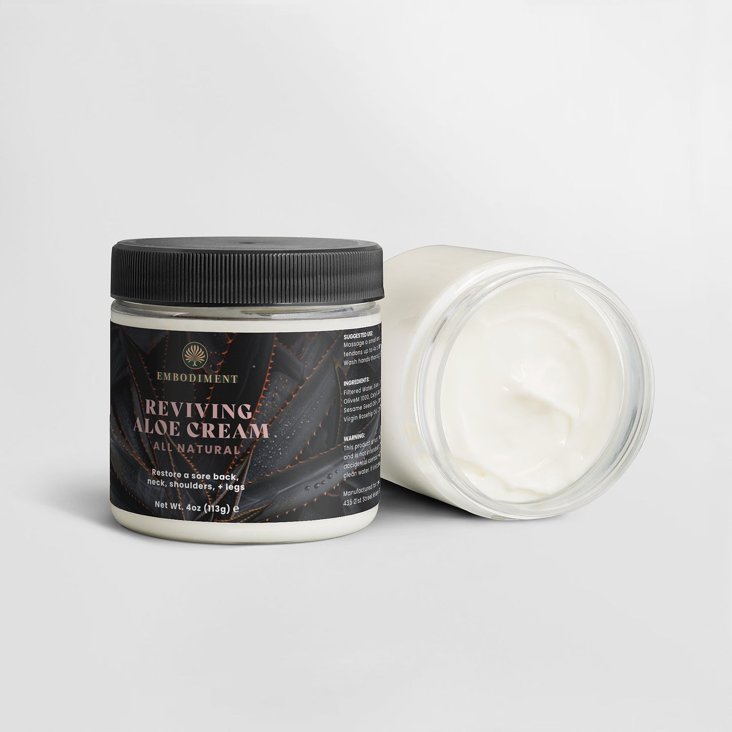 Cool Aloe Muscle Recovery Cream All Natural 